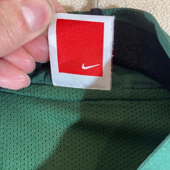 Vintage Nike Miami Hurricanes Zip Up Track Jacket Women Medium Windbreaker FLAW - Picture 4 of 16